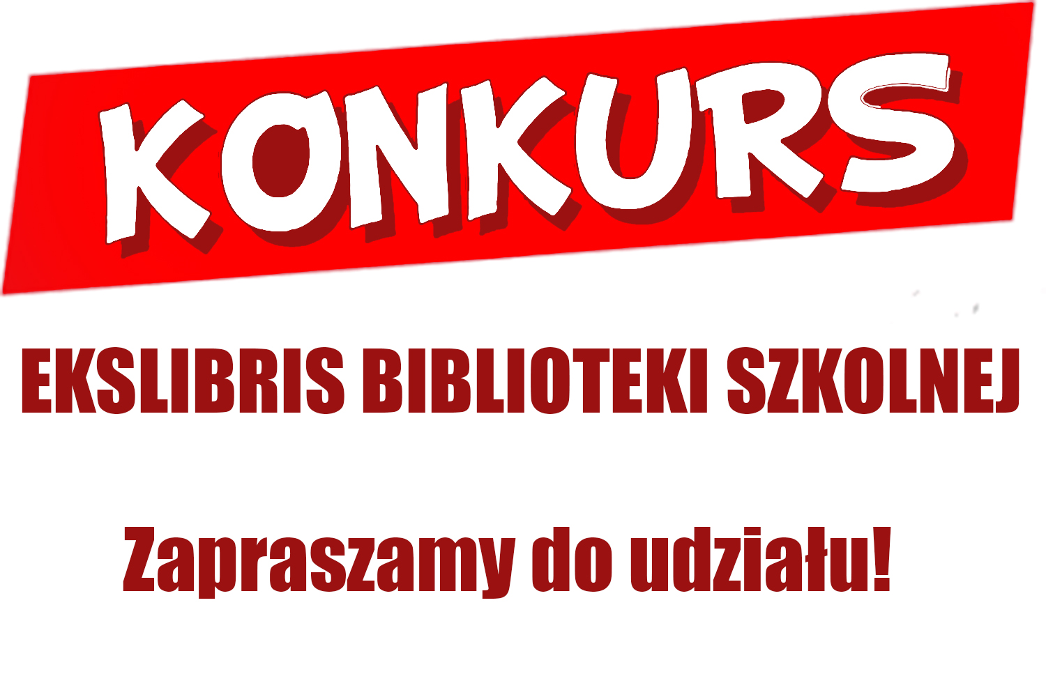 Exlibris biblioteki szkolnej